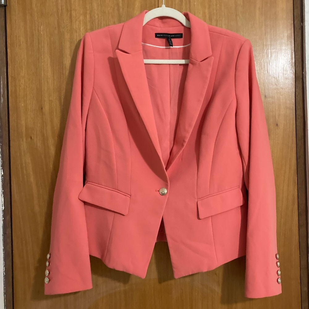 White House Black Market | Coral Blazer